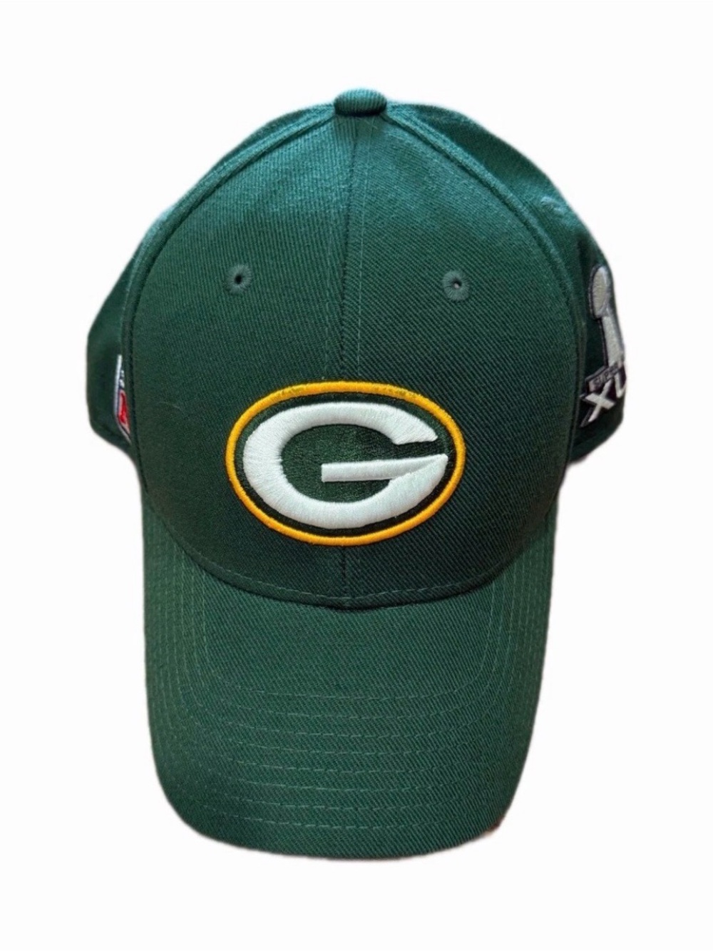 Reebok Green Bay Packers NFL Adjustable Cap Green Super Bowl XLV Patch Hat